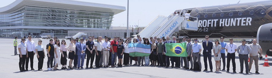 Embraer demuestra el alto y atractivo rendimiento del E195-E2 en Uzbekistán